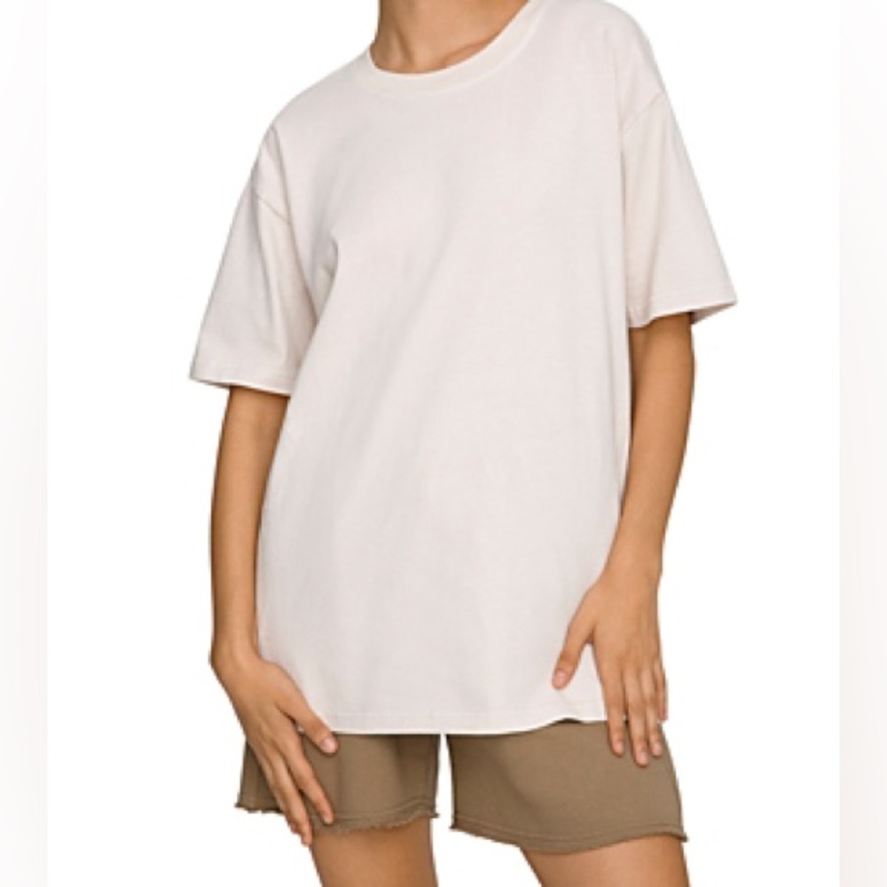 Good American Essential Boyfriend Crewneck T-Shirt